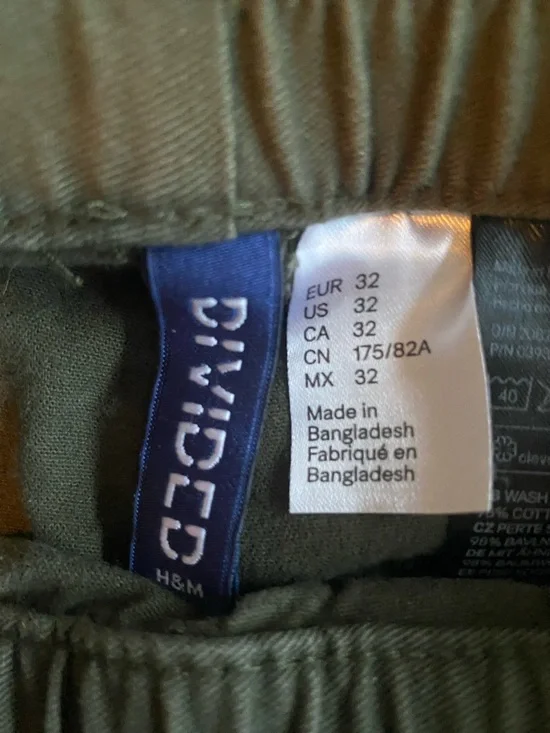 H&M Olive Green Ruched Drawstring Joggers - Picture 3 of 7